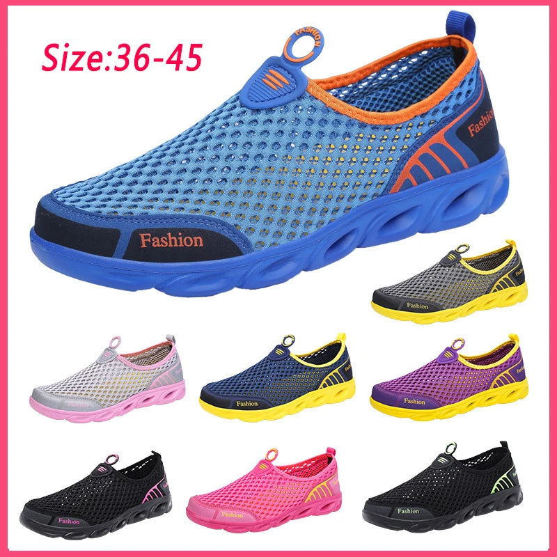 Unisex Summer Sneakers – Lightweight, Breathable Casual Shoes for Men & Women, Outdoor Walking Comfort Footwear, Stylish Everyday Wear.