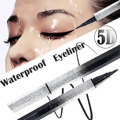Långvarig, vattentät svart flytande eyelinerpenna för precision