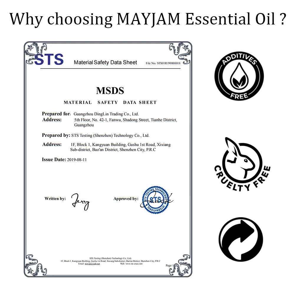 MAJYAM 30ml with Dropper Eucalyptus Tangerine Clove Oil Hair Care/Face Care/Body Care
