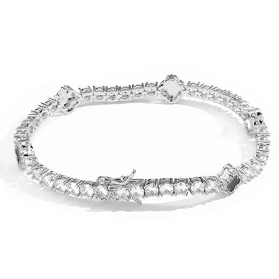 NY Fashion Dainty Tennis Chain – Gold/Silver Plated Zircon Necklace, Luxury Hip Hop Jewelry for Men & Women Party Gifts.