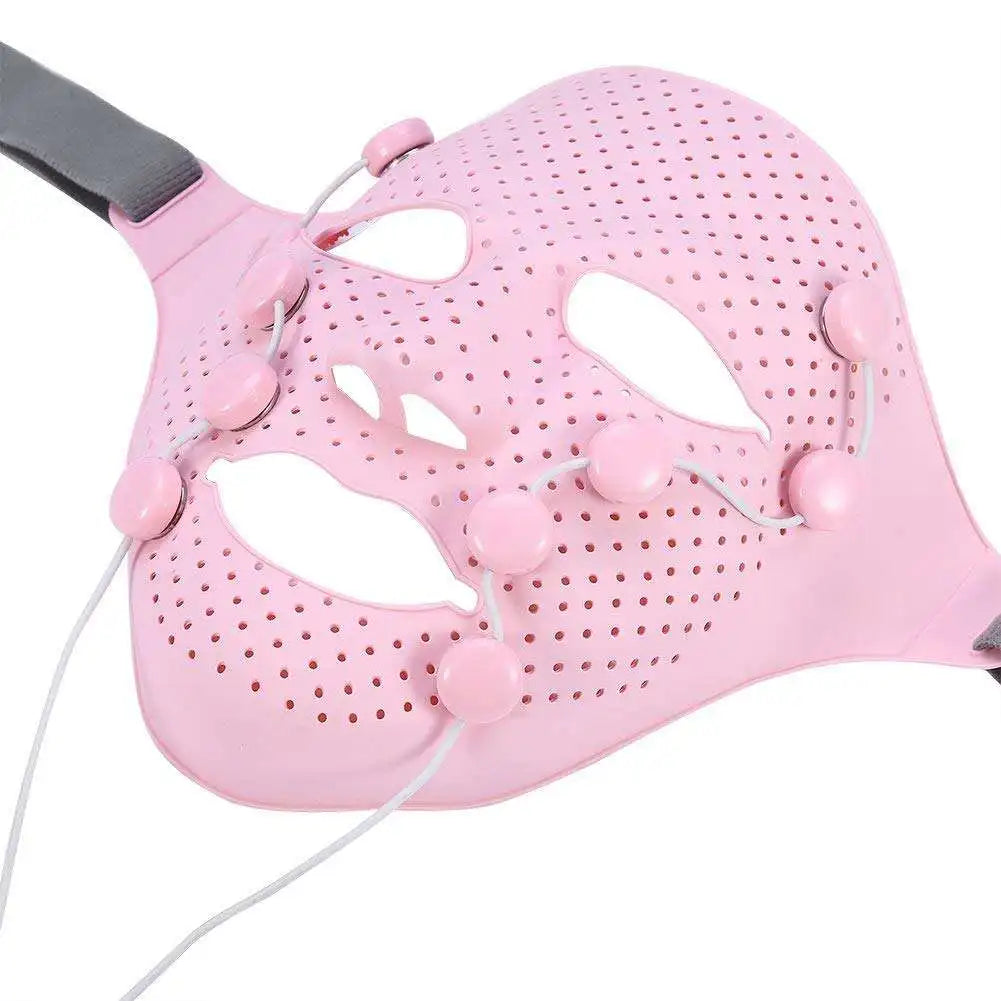 3D Silicone Facial Mask Massager – Electric Vibration Beauty Device for V-Face Lifting, Skin Tightening & Rejuvenating Facial Care.