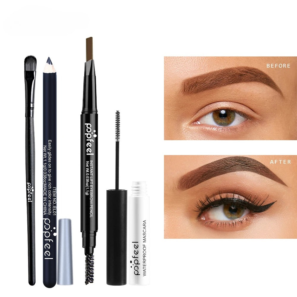Ögonmakeupset – palett, eyeliner, mascara och verktyg