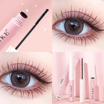 Silkefiber-mascara – förlängande, vattentät, snabbtorkande, matt finish