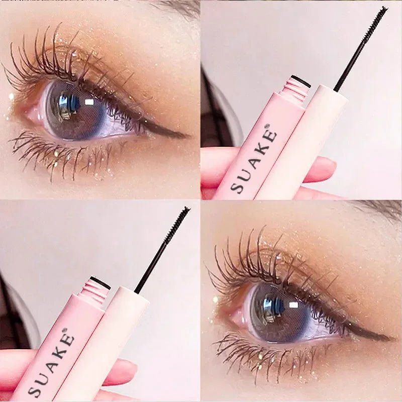 Silkefiber-mascara – förlängande, vattentät, snabbtorkande, matt finish