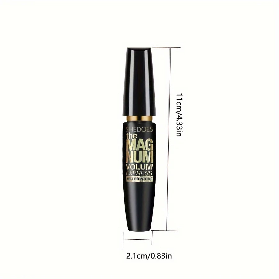 4D svart mascara – förtjockar, förlänger, böjer, vattenfast fiberformula