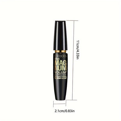 4D svart mascara – förtjockar, förlänger, böjer, vattenfast fiberformula