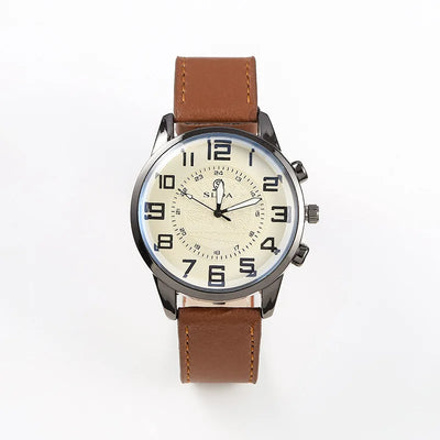 Men's Exquisite Male Leather Quartz Wristwatch Business Gentle Clock Casual Watch Elegant Relogio Masculino Fashion Saati Gift