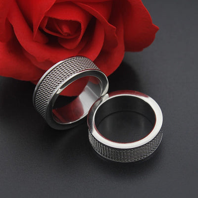 New Fashion Titanium Steel Stainless Steel Mesh Ring MaleTrend Index Finger Ring Jewelry Gift Hot Sale