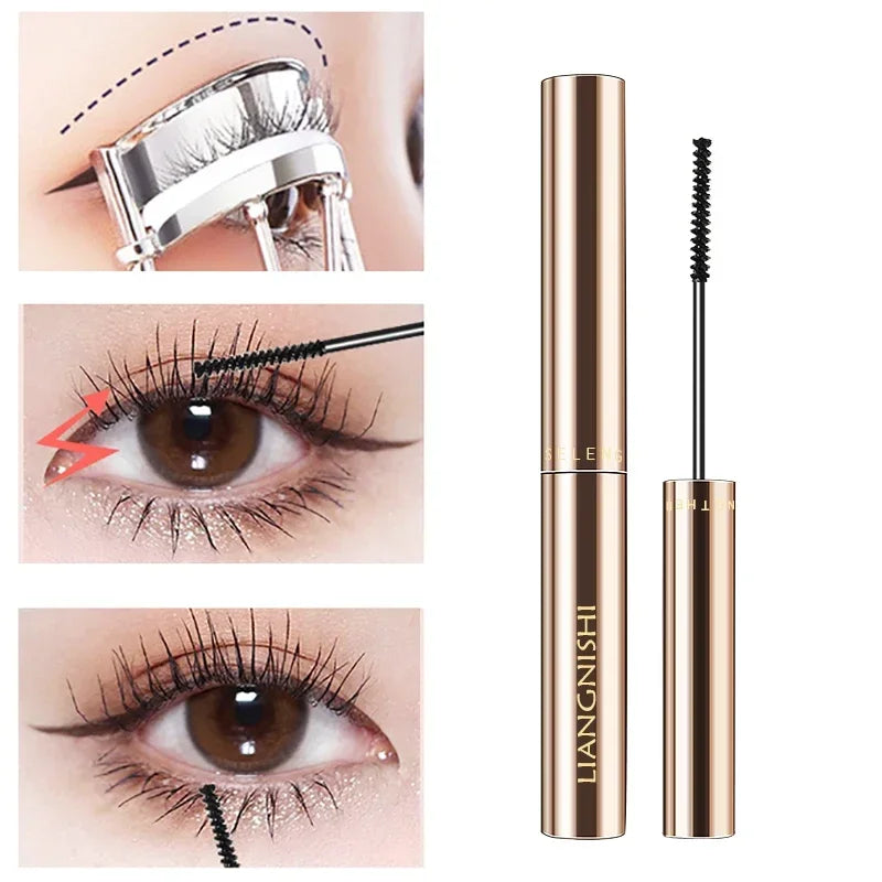 Silkefiber-mascara – förlängande, vattentät, snabbtorkande, matt finish