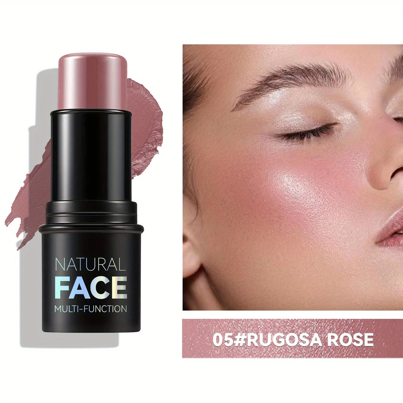Krämkonturstift med highlighter, bronzer och rouge