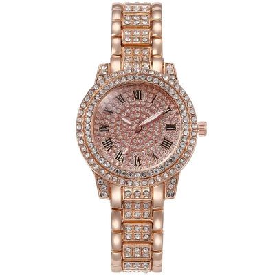 Luxury Shining Diamond Watch Women Brand Quartz Gold Bracelet Watches Ladies Zircon Crystal Top Elegant Wristwatch Clock Gifts