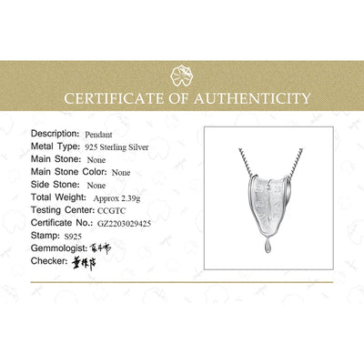 Lotus Fun Eternity Necklace – 18K Gold Clock-Shaped Pendant, 925 Sterling Silver Original Jewelry, Symbol of Love Forever for Women.
