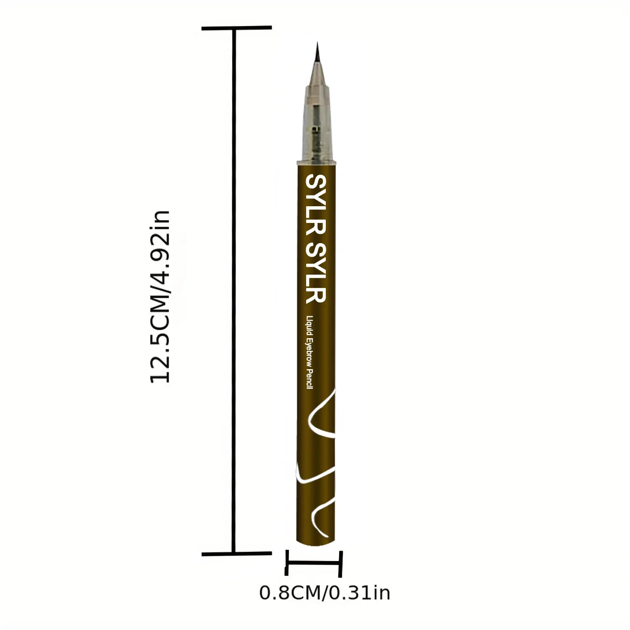 0,008 mm vattentät ögonbrynspenna – smudge-proof, pigmenterad