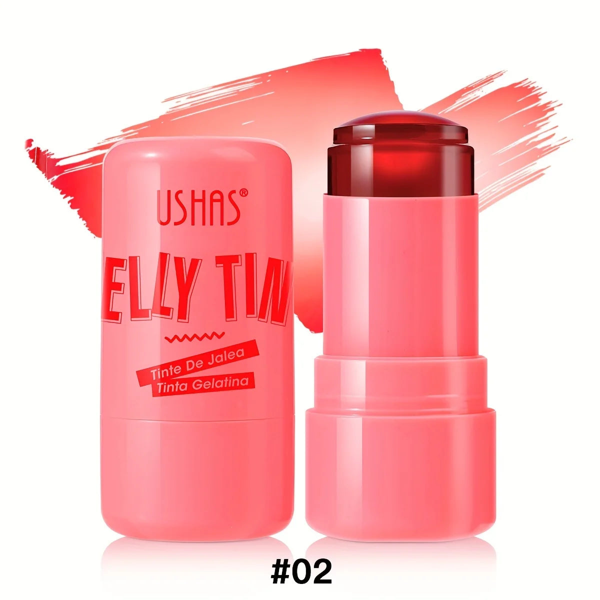 4-i-1 jellystick – rouge, läppbalsam, ögonskugga