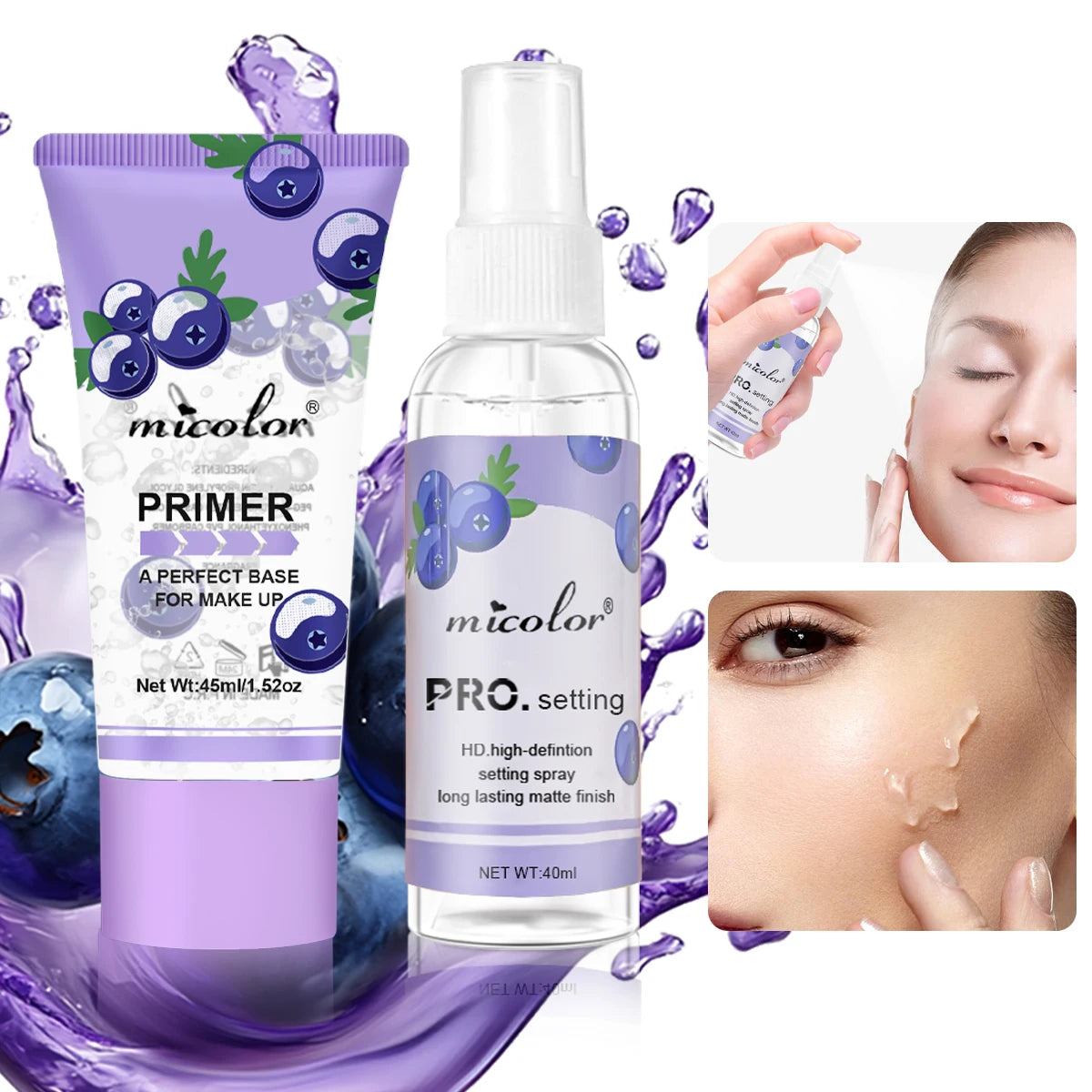 Makeupprimer och fixeringsspray – jämn, långvarig finish