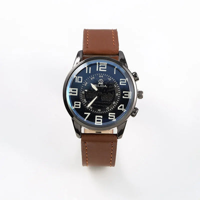 Men's Exquisite Male Leather Quartz Wristwatch Business Gentle Clock Casual Watch Elegant Relogio Masculino Fashion Saati Gift