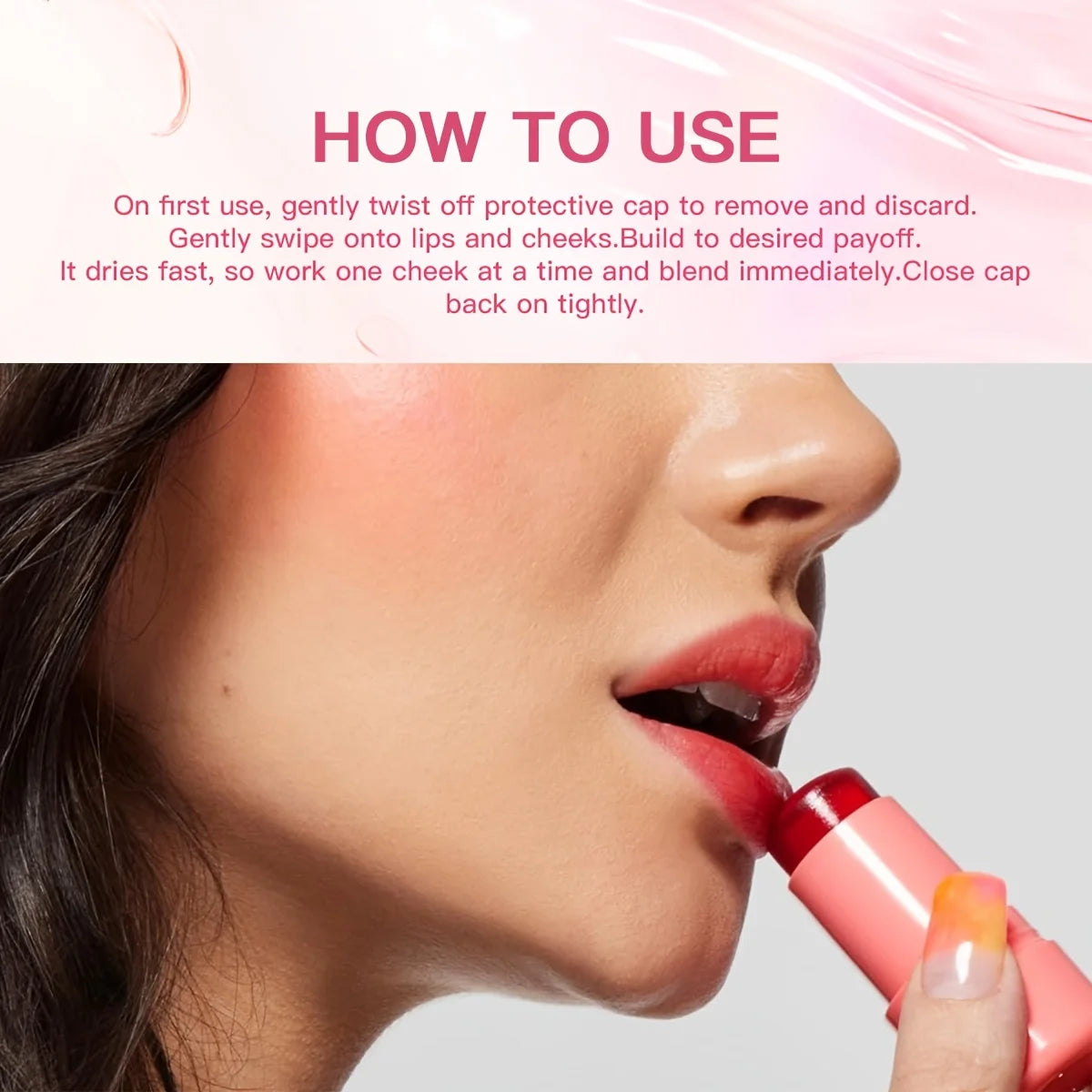 4-i-1 jellystick – rouge, läppbalsam, ögonskugga