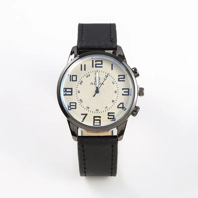 Men's Exquisite Male Leather Quartz Wristwatch Business Gentle Clock Casual Watch Elegant Relogio Masculino Fashion Saati Gift