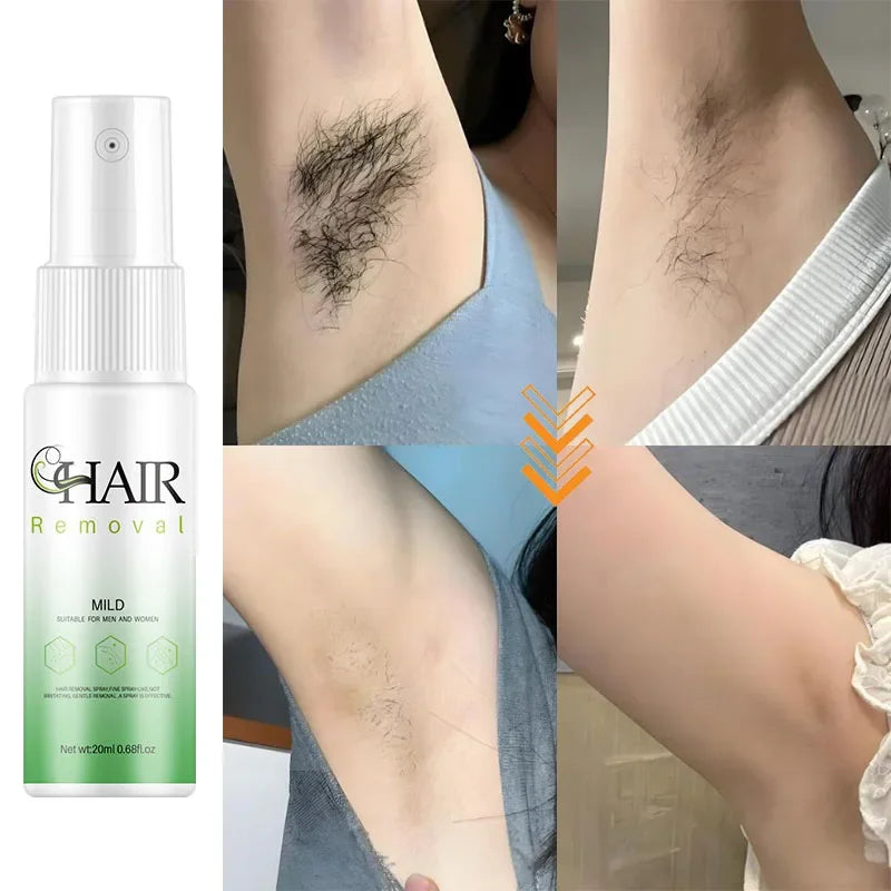 Hair Removal Spray Powerful Cream Healthy Painless Remover Growth Inhibitor Female Body Care