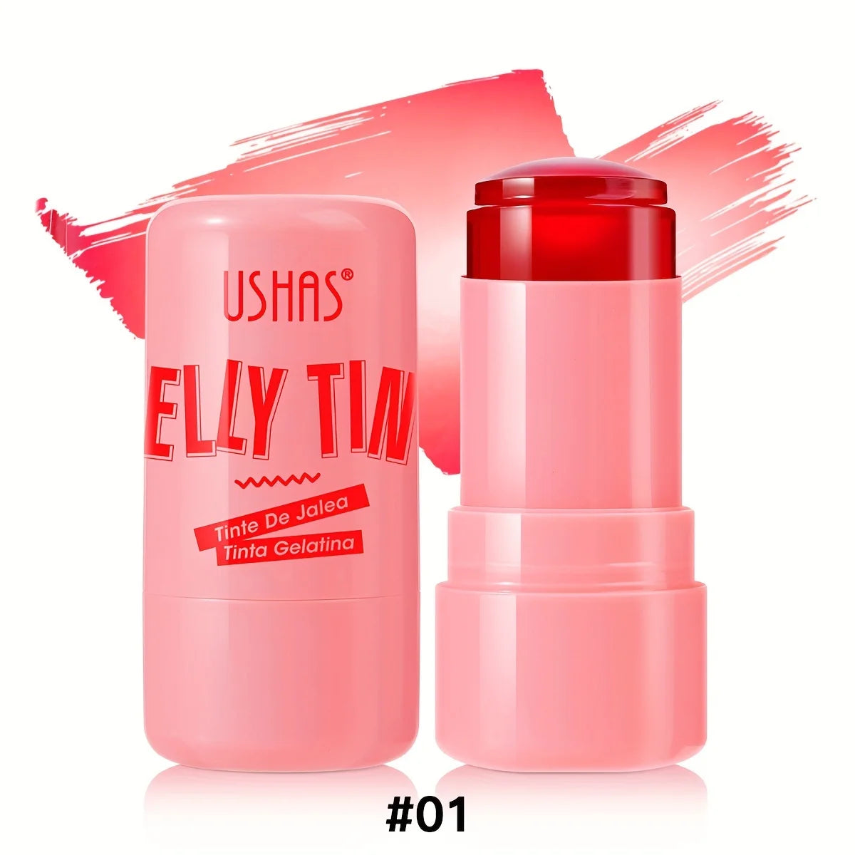 4-i-1 jellystick – rouge, läppbalsam, ögonskugga