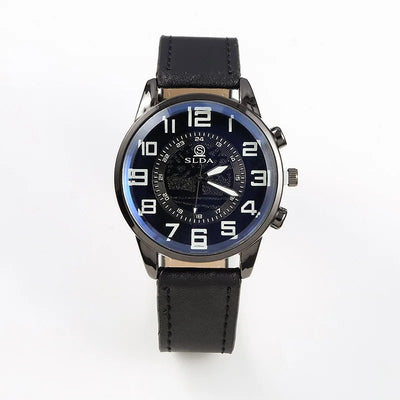 Men's Exquisite Male Leather Quartz Wristwatch Business Gentle Clock Casual Watch Elegant Relogio Masculino Fashion Saati Gift