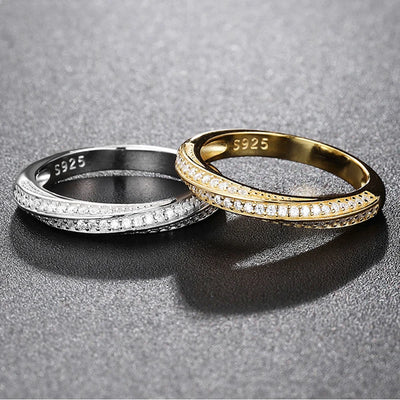 100% Pass Diamond tester Pen Moissanite Ring Matching Wedding Diamond Band for Women 925 Sterling Silver Female Single Tail Ring
