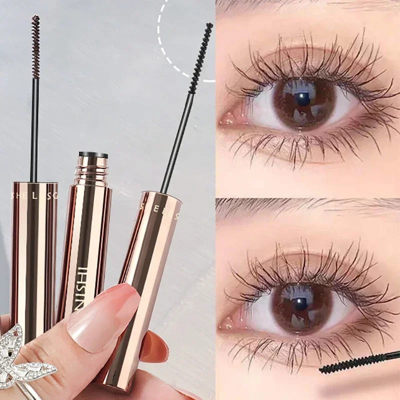 Silkefiber-mascara – förlängande, vattentät, snabbtorkande, matt finish