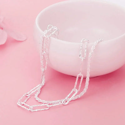 925 Sterling Silver Jewelry Set – Romantic Bracelet & Necklace for Women, Elegant Fashion Designer Accessories, Wedding & Christmas Party Gift.
