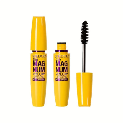4D svart mascara – förtjockar, förlänger, böjer, vattenfast fiberformula