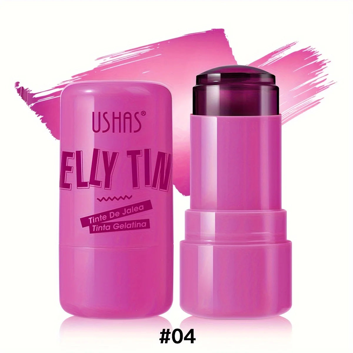 4-i-1 jellystick – rouge, läppbalsam, ögonskugga