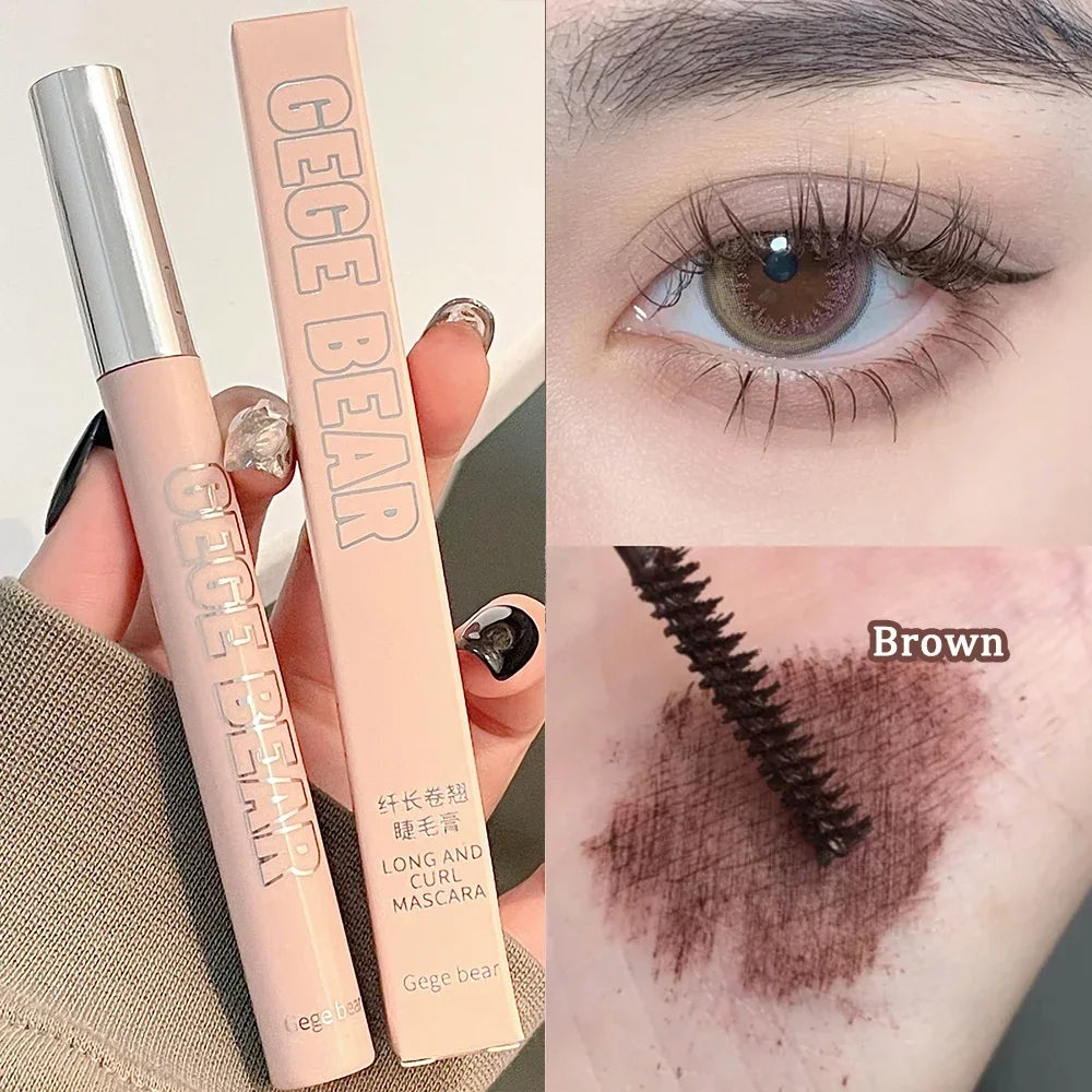 Silkefiber-mascara – förlängande, vattentät, snabbtorkande, matt finish