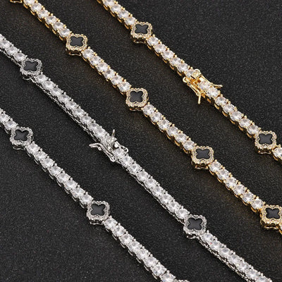 NY Fashion Dainty Tennis Chain – Gold/Silver Plated Zircon Necklace, Luxury Hip Hop Jewelry for Men & Women Party Gifts.