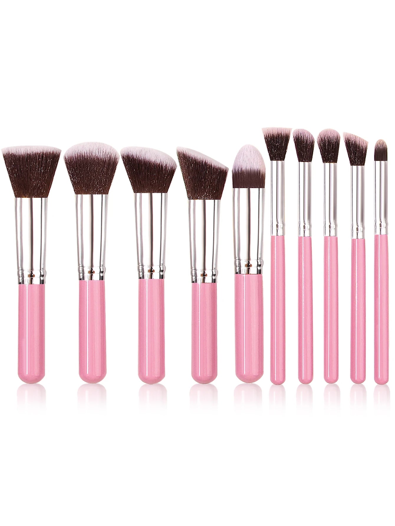 High Grade Pink makeup brush quality synthetic foundation brush Makeup sponge Makeup puff professional makeup tool set