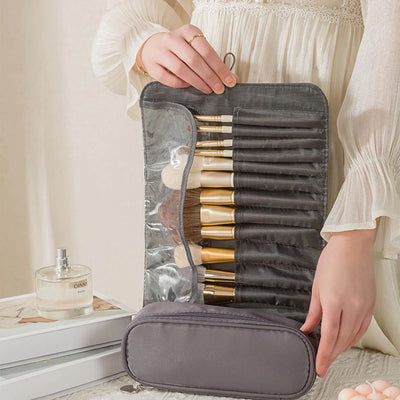 Makeup Brush Storage Bag Multi Functional Folding Professional Makeup Bag Makeup Brush Organizer Travel Makeup Brush Bag
